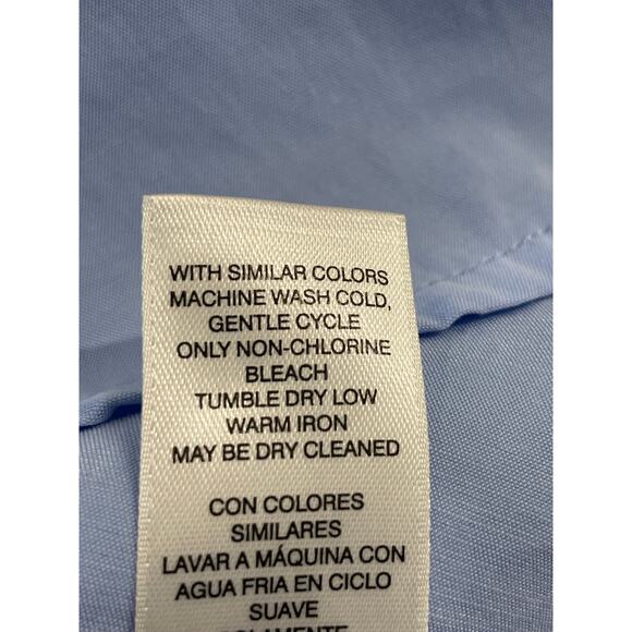 Chico's Blue Button up roll tab shirt size 1 (8) medium - Picture 4 of 10